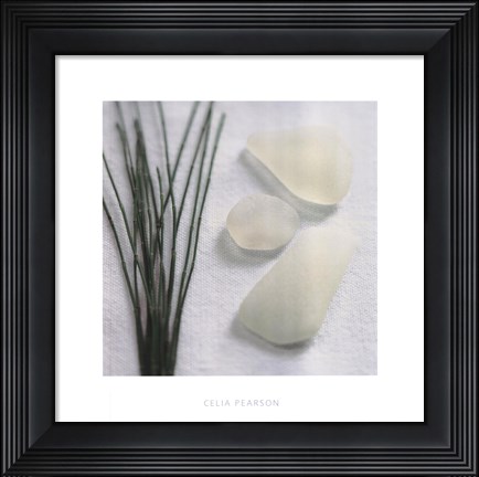 Framed Sea Glass - Straw Print