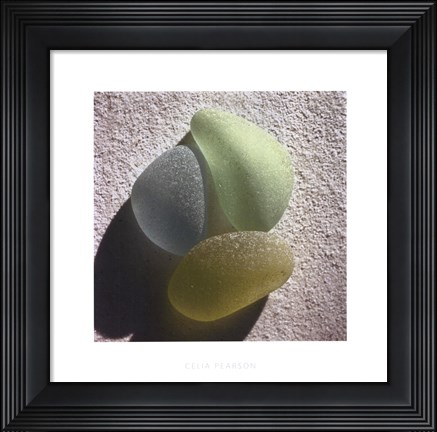 Framed Well Rounded Sea Glass Print
