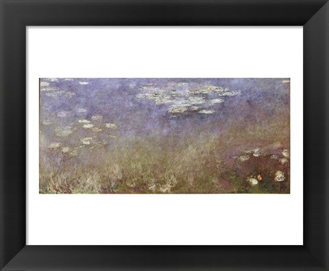 Framed Water Lilies, c. 1915-1926 Print