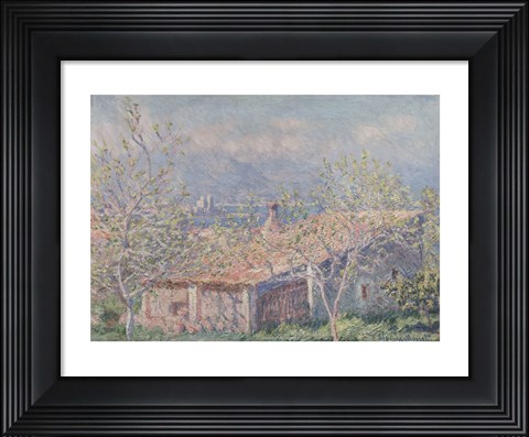 Framed Gardener&#39;s House at Antibes, 1888 Print