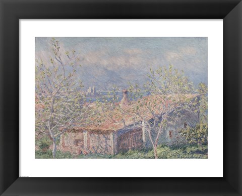 Framed Gardener&#39;s House at Antibes, 1888 Print