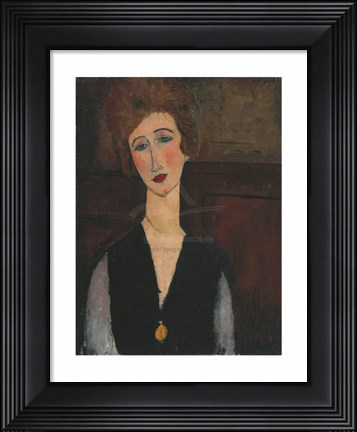 Framed Portrait of a Woman, c.19171918 Print