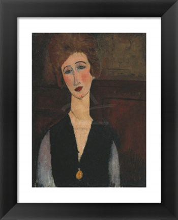 Framed Portrait of a Woman, c.19171918 Print