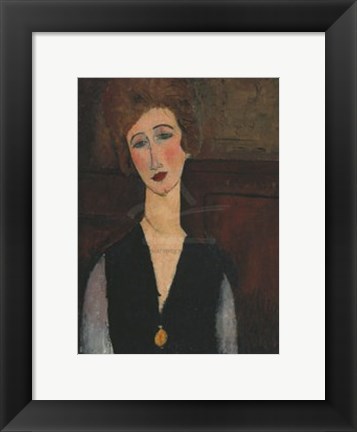 Framed Portrait of a Woman, c.19171918 Print