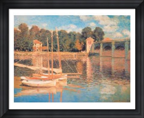 Framed Il Pont d'Argenteuil Print