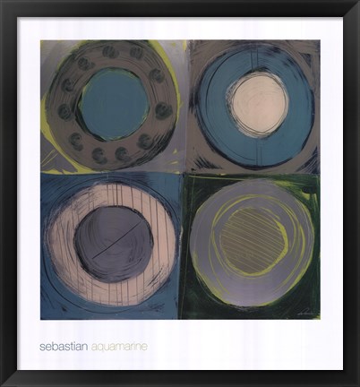 Framed Aquamarine Print