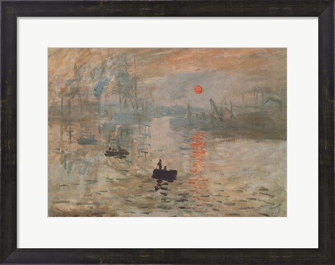 Framed Impression, Sunrise, c.1872 (green) Print