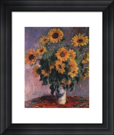Framed Sunflowers, c.1881 Print