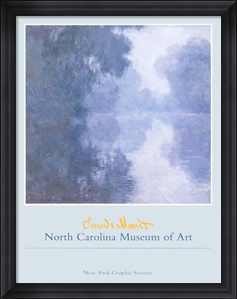 Framed Seine at Giverny, Morning Mists, 1897 Print