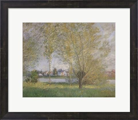Framed Willows of Vetheuil Print