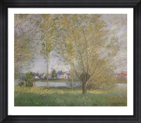 Framed Willows of Vetheuil Print