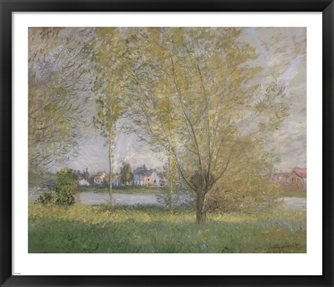 Framed Willows of Vetheuil Print