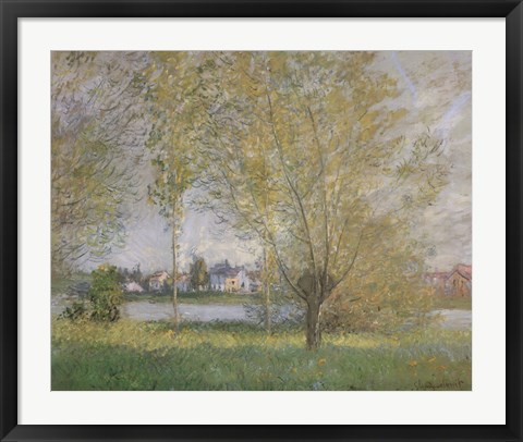 Framed Willows of Vetheuil Print