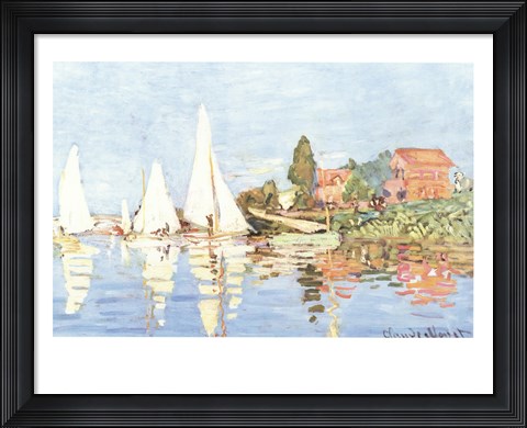Framed Boating at Argenteuil Print
