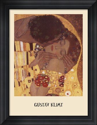 Framed Kiss, c.1908 (detail) Print