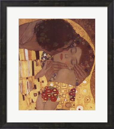 Framed Kiss, c.1908 (detail) Print