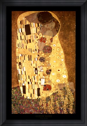 Framed Kiss, c.1908 (detail vertical 2) Print
