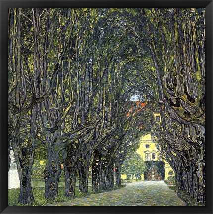 Framed Avenue of Trees in the Park at Schloss Kammer, c.1912 Print