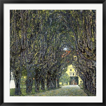 Framed Avenue of Trees in the Park at Schloss Kammer, c.1912 Print