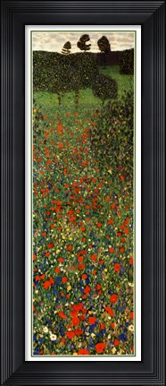 Framed Field of Poppies, c.1907 (detail) - vertical Print