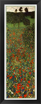 Framed Field of Poppies, c.1907 (detail) - vertical Print