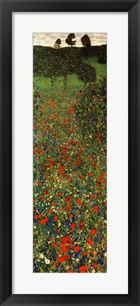 Framed Field of Poppies, c.1907 (detail) - vertical Print