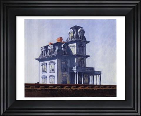 Framed House by the Railroad, 1925 Print