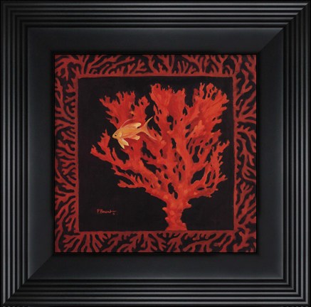 Framed Sea Fan I Print