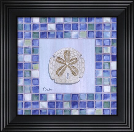 Framed Mosaic Sanddollar Print
