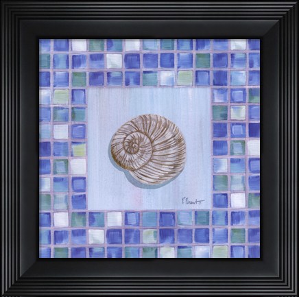 Framed Mosaic Moonshell Print