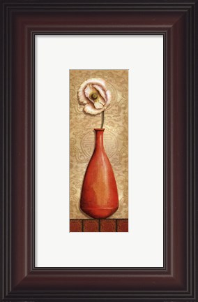 Framed Asian Red III - mini Print