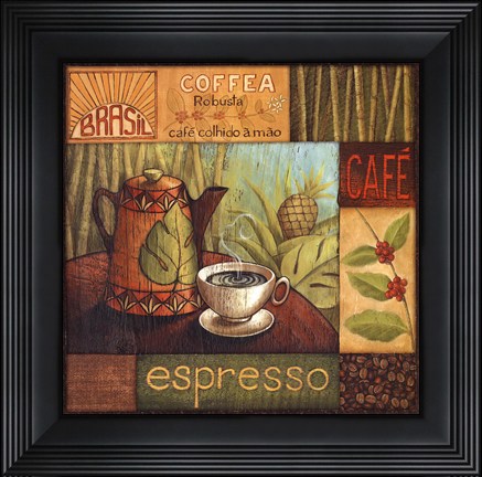 Framed Pause Caf II Print