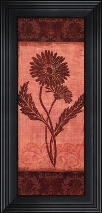 Framed Daisy Silhouette Print