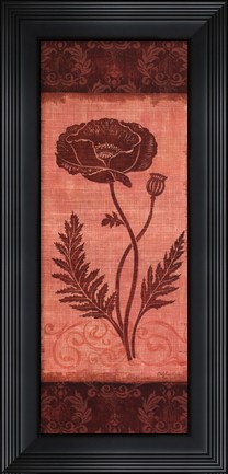 Framed Poppy Silhouette Print