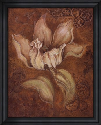 Framed Study in Ecru II Print