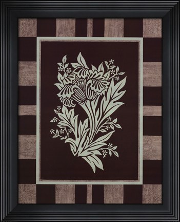 Framed Aqua Elegance II Print