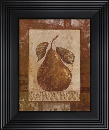 Framed Rustic Pears II - mini Print