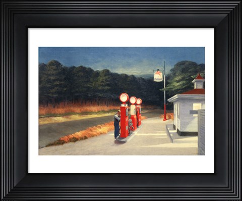 Framed Gas, 1940 Print