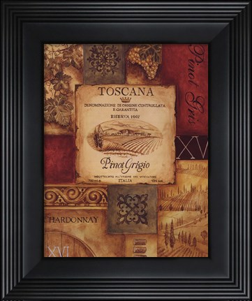 Framed Wine Country I - petite Print