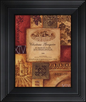 Framed Wine Country II - petite Print