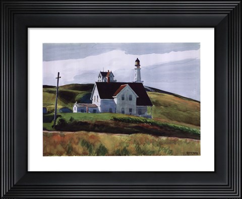Framed Hill and Houses, Cape Elizabeth, Maine, 1927 Print