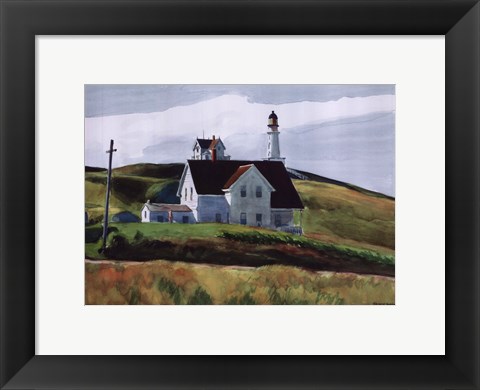 Framed Hill and Houses, Cape Elizabeth, Maine, 1927 Print