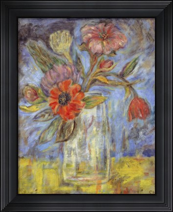 Framed Lyrical Blooms - mini Print