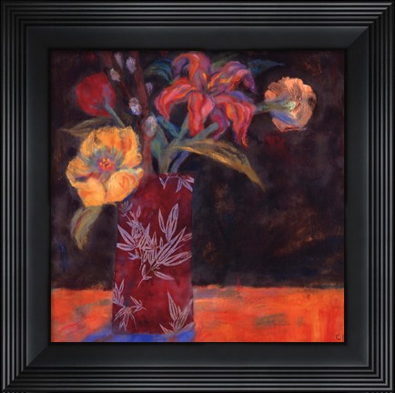 Framed Blue Shadow Print
