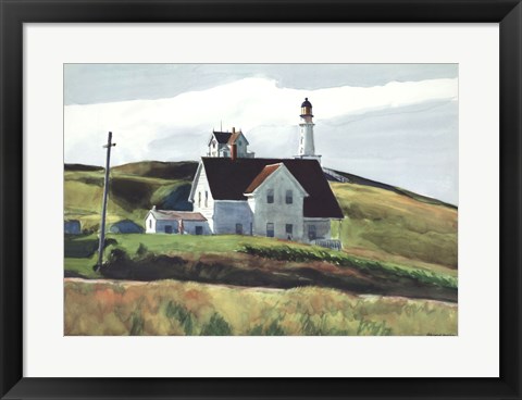 Framed Hill and Houses, Cape Elizabeth, Maine, 1927 Print