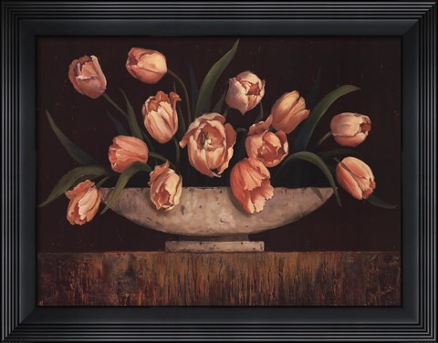 Framed Elegant Tulips - mini Print
