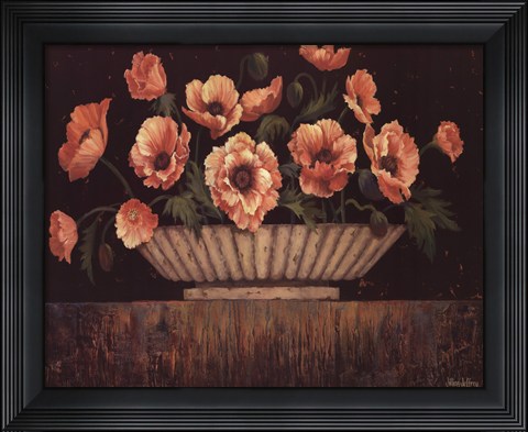 Framed Elegant Poppies - mini Print