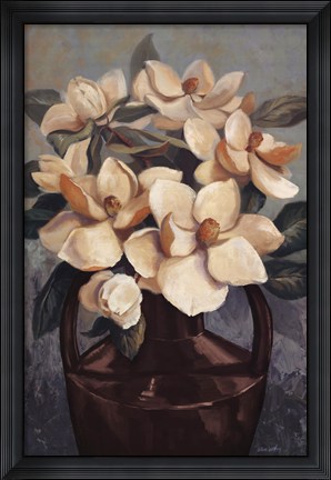 Framed Peony Mist Print