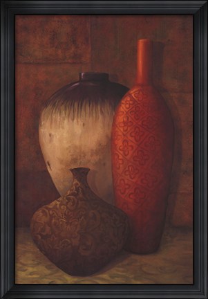 Framed Exotic Vessels II Print