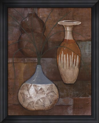 Framed Persian Pot I Print